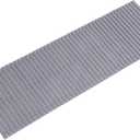 Bath Mat Bathroom Runner Long Large Rugs Floor Wood Shower Bathtub Waterproof Non Slip Accessories 16x48 Inch Easy to Clean, Striped Grey, 1 pc