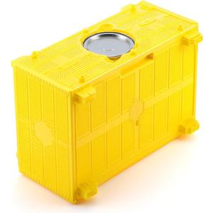 Chunful 1 Set Transport Bee Cage with Feeder Jars Beekeeping Queen Cage Bee Hives Boxes Starter Kit for Queen Rearing Hive Transport, Not Include Live Bees, 366*197*259mm
