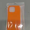 DOMAVER Case for iPhone 16 Pro 6.3'' Case Smooth Liquid Silicone Soft Gel Rubber Microfiber Lining Cushion Cover Shockproof Protective Phone Cases Compatible with iPhone 16 Pro-Orange