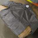 Caracilia Women's Oversized Leather Jacket Faux Suede Motorcycle Coat 2025 Fall Fashion Outfits Winter Clothes Grey XXL