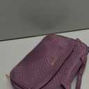 BAGSMART Toiletry Bag Travel Bag with Hanging Hook, Water-resistant Makeup Cosmetic Bag Travel Organizer for Accessories, Shampoo, Full Sized Container, Toiletries (Purple, Medium)