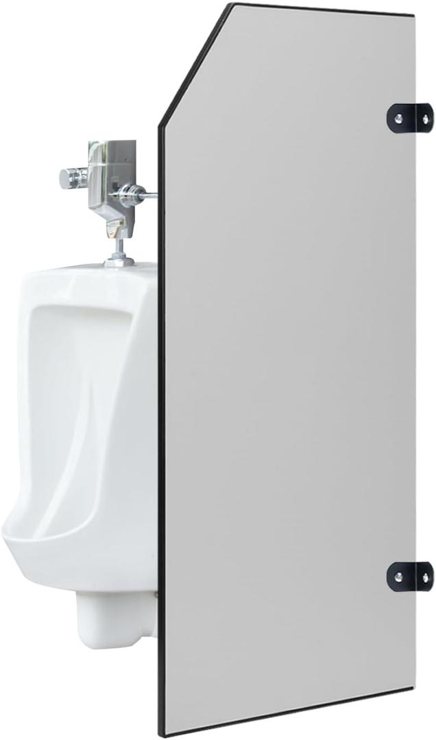 Urinal Partition, Wall-mounted Urinal Screen Toilet Partition,Mens Urinal Privacy Screen Divider Partition for Hotel/Schools/Kindergartens/Shopping Malls/Public Places,1 PCS