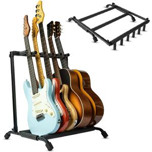Wayfinder Collapsible Folding 5 Guitar Rack Stand for Acoustic, Electric, and Bass Guitars, Space-Saving & Convenient Storage Solution, (WF-GUITARRACK5)