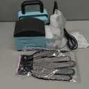 Hat Press, Mini Heat Press Machine for Caps, T-Shirt & More, Curved Heating Plate and Silicone Base, Fast Heating, No Crease, LCD Digital Temperature &Timer Control-Pearl Powder