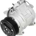 TadaMark A/C Air Conditioner Compressor With Clutch Fit for Honda CR-V CRV 2.4L 2002-2006 2002 2003 2004 2005 2006 (Without heating switch, NOT fit HS110R Style) Replace for CO-10663PC, 38810PNB006