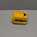 220W Power Inverter Compatible with Dewalt 20V Battery, DC 20V to AC 110V Portable Power Station with 1 AC Outlet, 2 USB Ports & 1 Type-C Fast Charging, 400LM LED Work Light (Yellow)