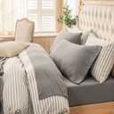 PURE ERA Jersey Knit 4pc Bed Sheet Set 100% T-Shirt Heather Cotton Super Soft Comfy Breathable Fits Mattress Up to 20" Extra Deep Pocket (Heather Dark Grey, King)