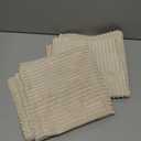 decorUhome Spring Corduroy Beige Throw Pillow Covers 16x16 Set of 2 Decorative Soft Boho Farmhouse Couch Pillow Covers for Living Room Bed Sofa Broadside Striped Pillow Cases