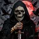 Skull Mask moving jaw - scary halloween masks for adults men, full head skeleton latex mask with neck for Cosplay Party Props/Halloween Masquerade Partie/Carnival/Christmas/Easter/Costume Parties