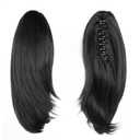 HSPJHTM Ponytail Extensions,Black Claw Clip Ponytail Hair Extension for Women Curly Hair Piece 10" Synthetic Pony Tail Wig Halloween Fluffy Daily Use