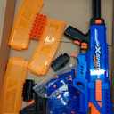 XSHOT Insanity Motorized Clip Mania Dart Blaster with 72 Darts - Air Pocket Technology, Auto Feeding Belt, Tripod & Scope, Outdoor Toy