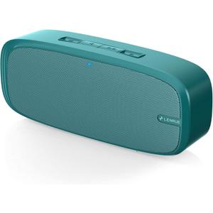 LENRUE Bluetooth Speaker, Wireless Portable Speaker with Loud Stereo Sound, Rich Bass, 12-Hour Playtime, Built-in Mic. Perfect for iPhone, Samsung and More (Green)