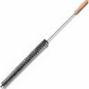 Dryer Vent Cleaning Brush - Lint Removal Cleaner Tool, LongFlexible with Wood Handle (28.7Inches)