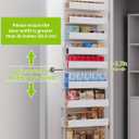 Over The Door Pantry Organizer, 9-Tier Pantry Organization and Storage, Hanging Door Spice Rack Shelves, Home & Kitchen Organization, Laundry & Bathroom Essentials, White
