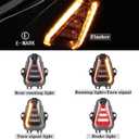 LED Integrated Tail Light for CB650R CBR650R 2024-2026 CB1000SP CB1000 HORNET SP 2025-2026, Turn Signal Blinker Brake Light Rear Lamp, Plug & Play Smoked Lens Motorcycle Taillight CB650R Accessories