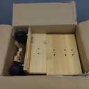 Lyellfe 3 Tire Shower Caddy Stand, Bamboo Shower Floor Organizer Corner with Sliding Wheels, Bathroom Caddy Shelf Rack for Bathtub, Office, Kitchen