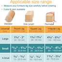 32 Pcs Chair Leg Floor Protectors - Silicone Felt Pads, Scratch-Proof & Noise-Free, Easy Smooth Moving, Small Size (Fits Round Chair Legs: 5/16" to 1-5/16" Diameter)