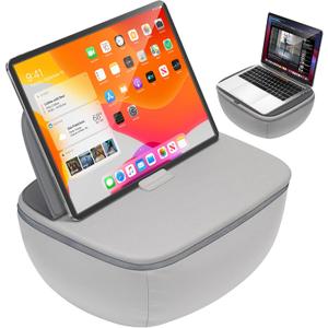 Lap Desk with Cushion - Ultra-Thick, CoolFoam 7 to 14.2 inch Laptop Tablet Stand - Washable Lycra Lap Pad Pillow Desk iPad Stand Phone Holder for Bed, Couch, Sofa, Home, Office, Gift Ideas