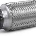 Exhaust Flex Pipe 2.25"x6" Heavy Duty Stainless Steel 10" OL