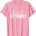 San Francisco SF Bay Area California Skyline T Shirt M