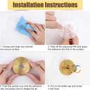 2pcs Suction Cup Hooks, Premium Stainless Steel Suction Cup Hooks Shower Hooks Suction Cup Bathroom Towel Coat Hook Suitable for Glass Mirror Smooth Surface(Gold), Medium