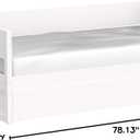 Concord Daybed, Single, White, Contemporary, Twin, 78.13"L x 42.13"W x 29"H