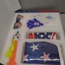 Soccer Fan Gear Set for 2026 World Tournament, Soccer Party Favors Kit with Flag,Scarf, Face Paint, Clapper, Horn&Glasses,Supporter Accessories for Game Day, Sports Event, Gift