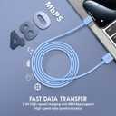 QZIIW 2 Pack Apple USB C Fast Charging Cable 15 FT for iPhone 16 15/16 15 Pro/16 15 Pro max/16 15 Plus,USB A to USB C Car Carplay Cord Compatible Galaxy S25 S24, i Pad Pro 12.9/11,Air 5th/4th Gen