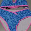 popvil High Waisted Bikini Sets for Women Neon Two Piece Swimsuit Sexy High Cut 2026 Bathing Suit Largge