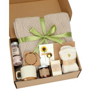 Get Well Soon Gift Baskets for Women - After Surgery Care Package, Sympathy & Condolences Basket for Loss, Grief, Miscarriage & Postpartum Mom