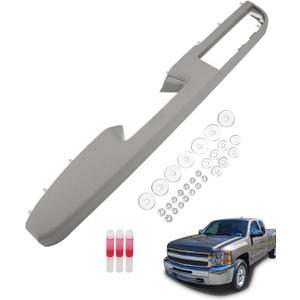 926740 Driver Armrest Repair Kit, Compatible with 2010-2014 Chevy Silverado Suburban Tahoe Avalanche, GMC Yukon Sierra 1500 2500 3500, with Door Release Handle Above Armrest(27 inch), Complete Armrest (Gray Front Left Side, Gray)