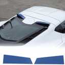 Rear Window Spoiler Trim Strips Compatible with Chevrolet Corvette C8 2020-2025, ABS Rear Trunk Upper Window Spoiler Wickers, Reduce The Wind Noise, for Coupe, 2PCS (Blue)