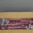 Zober Premium Quality Space Saving Luxurious Velvet Hangers Strong and Durable Hold Up to 10 Lbs - 360 Degree Chrome Swivel Hook - Ultra Thin Non Slip Suit Hangers, Royal Red/Burgundy - 50 Pack