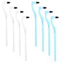 7 Pcs Tooth Stain Eraser Tartar Polisher Stain Removers Dental Plaque Tartar Eraser Plaque Tool Professional Dental Picks Cleaning Professional Tools Teeth Cleaning Kit for Oral Care White and Blue