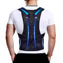 Back Brace Posture Corrector for Men & Women, Upgraded Full Back Support with Adjustable Shoulder Straightener and Waist Support Straps, Breathable Back Brace for Office Work, Long Sitting & Daily Wear, Comfortable Posture Support for Upper & Lower B