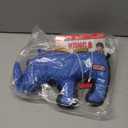 KONG Ballistic Rhino Squeaky Dog Plush Toy, Blue, Medium/Large