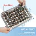 Miniatures Storage Case Miniatures Transport Case Aluminum Alloy Frame with Lock (Large Size)