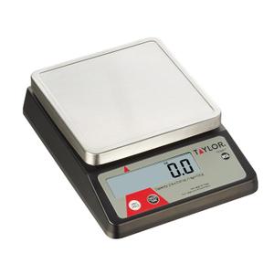 Taylor Compact Digital Portion Control Scale, Food Scale for Precise Weight Measuring and Portion Control, Tare and Hold Function, NSF, 32OZ, Stainless Steel Platform (Universal)