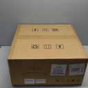 Modern Bladeless Ceiling Fans with Lights and Remote, Reversible, DC Motor 6 Speeds, Stepless dimming and CCT 3000K-6000K LED Lights for Bedroom Kids Room (A10-Black, 17.72IN)