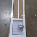 Ideal Pet Products Aluminum Pet Patio Door, Adjustable Height 77-5/8" to 80-3/8", 10-1/2" x 15" Flap Size, White