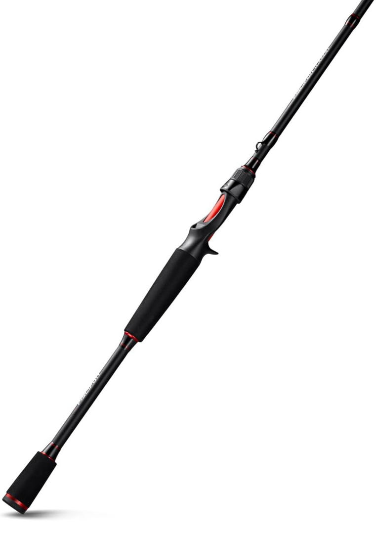 Piscifun Torrent Fishing Rod, IM6 Carbon Baitcaster & Spinning Rod, High Sensitive Lightweight Fishing Casting Rod, Zirconium Oxide Rings, 2 Pieces Rod