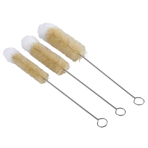 Casabella Glassware Cleaning Brushes with Soft Microfiber Tips, Set of 3