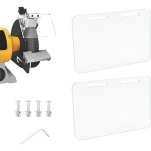 SCOTTCHEN Glass Bench Grinder Replacement Eye Shield, 4x 6,Bench Grinder Guards, bench grinder Safety Shields,bench Grinder Protective Cover-2 Pcs