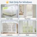 rabbitgoo Window Privacy Film Frosted Glass Film, Decorative Cling UV Sun Blocking Decals, Frosting Window Clings for Home Bathroom Door Coverings,17.5 x 78.7 inches