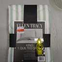 Ellen Tracy Stripe Single Standard Quilted Sham, 20x36 100%Polyester