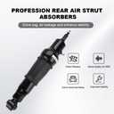 JDMON Pair Rear Suspension Shock Absorbers Air Struts Replacement for Nissan Armada 2017-2023, Infiniti QX56 2011-2013, QX80 2014-2023 5.6L V8, Replaces E6210-1LA8A E6210-5ZW0A, Left and Right