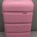 KYME Pink Luggage Sets 3 Piece (22in/26in/30in) Hard Shell Suitcases with Wheels Hardside Suitcase Set with TSA Lock Travel Rolling Luggage Set for Women Men