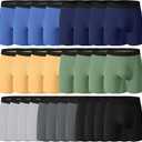 28 Pack Mens Boxer Briefs Cotton Underwear Colorful Soft Breathable Underwear Bulk for Men Size XL Multi
