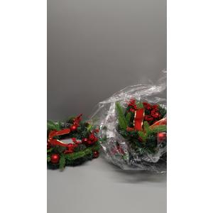 4PCS 13 Inch Christmas Wreaths Sets for Doors Cabinets