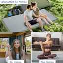 Memory Foam Camping Cot Mattress Pad, 3 Inch Thick Sleeping Pad with Waterproof Cover, Portable Roll up Cot Mattress Pad Mat for Travel Truck Bed Tent, Non-Slip Bottom, 72"24"3", Gray